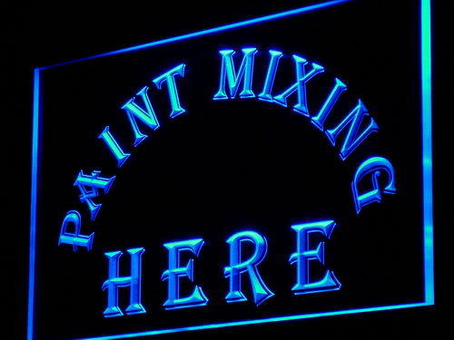 Paint Mixing Here Shop Display neon Light Sign